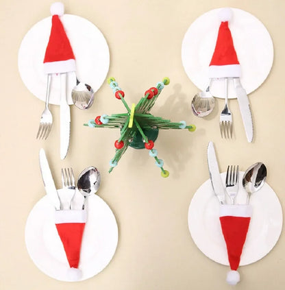 Santa Cap Utensil Silverware