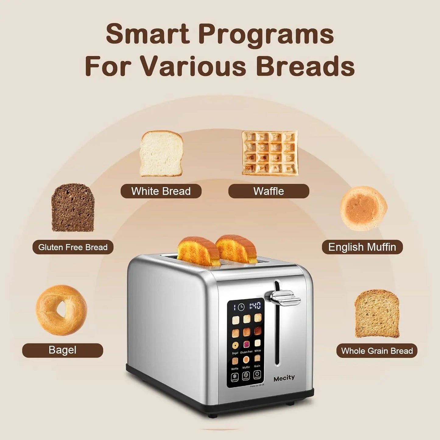 Stainless Steel Smart Toaster