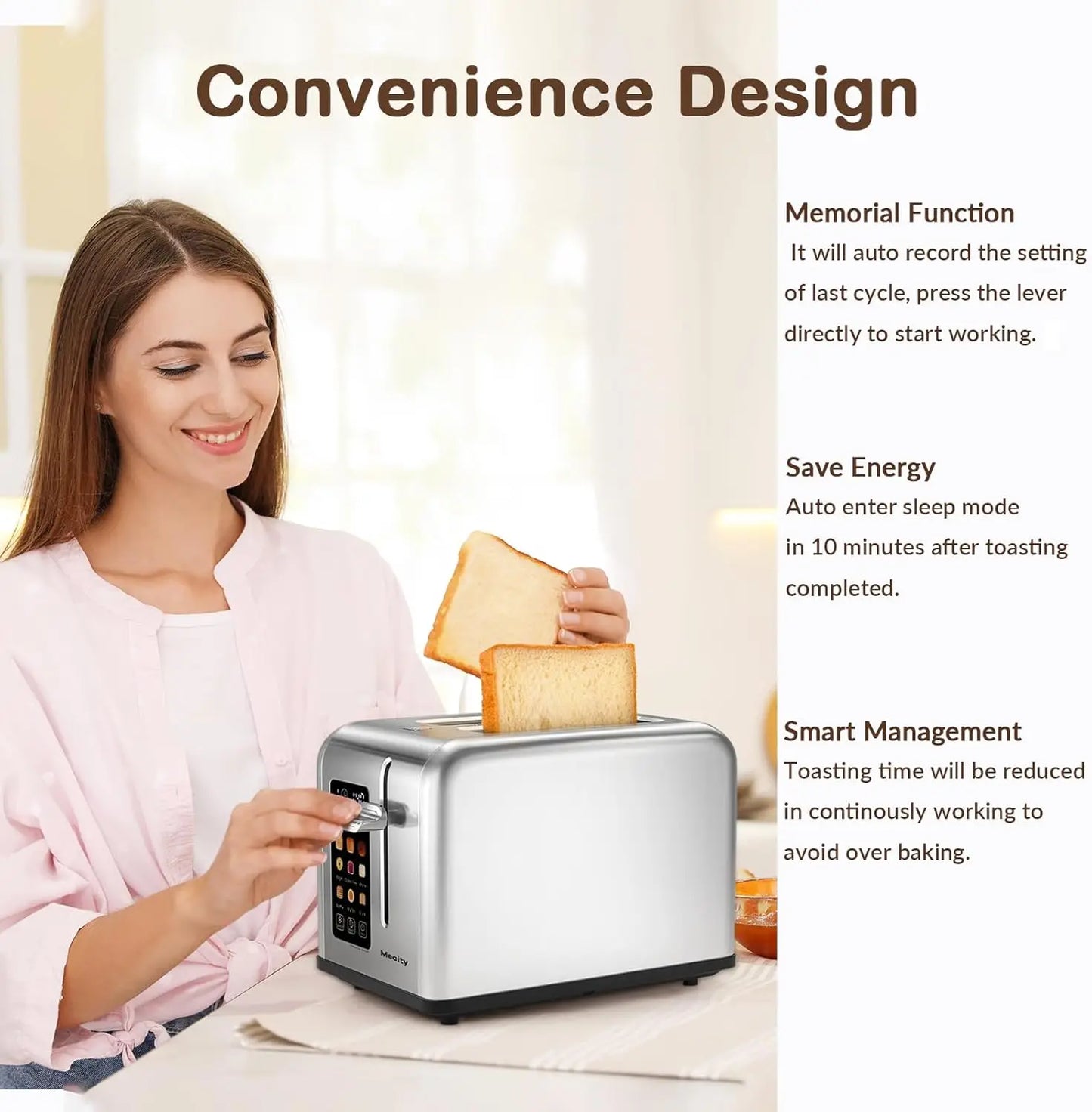 Stainless Steel Smart Toaster